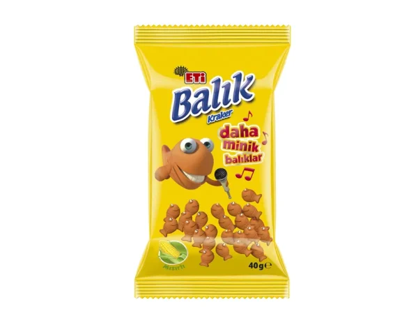 Eti Mini Mısırlı Balık Kraker 40 gr 18 adet