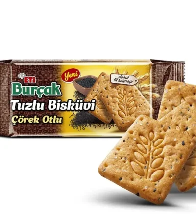 Eti Burçak Tuzlu Çörekotlu 91 gr 16 adet