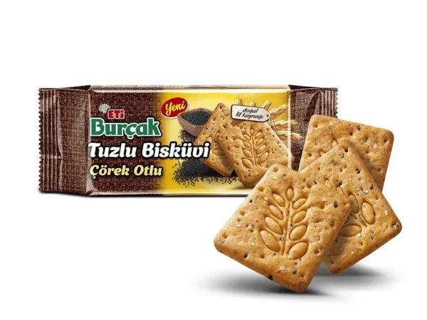 Eti Burçak Tuzlu Çörekotlu 91 gr 16 adet