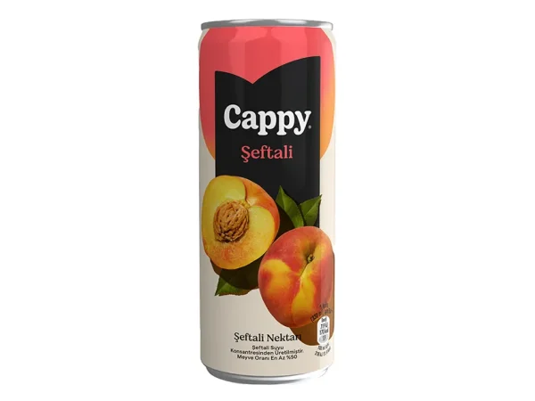 Cappy Şeftali Nektarı Kutu 330 ml 12 adet