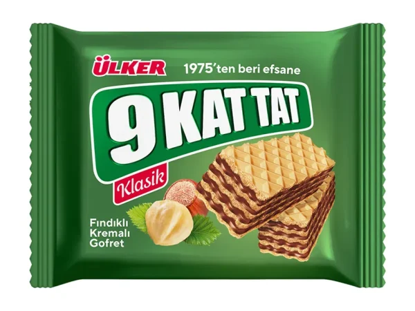 Ülker 9 Kat Tat Fındıklı Gofret 39 gr 24 adet