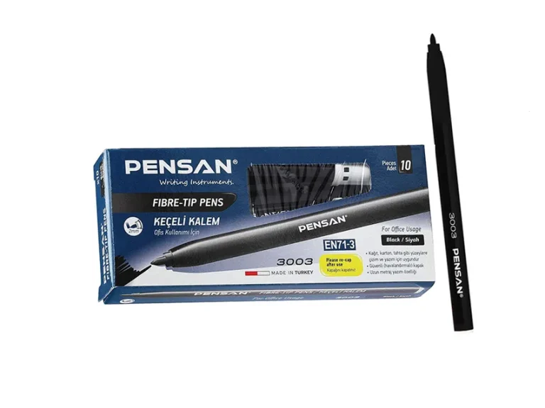 Pensan 3003 Keçeli Kalem Siyah 10'lu Paket