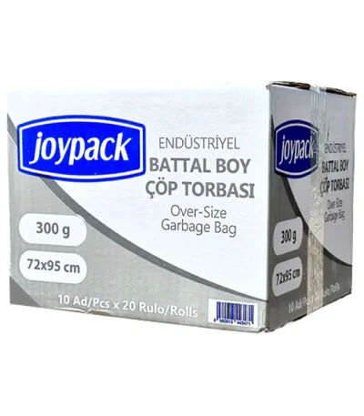 Joypack Jumbo Endüstriyel Battal Çöp Torbası 300 gr 72X95 20 Rulo