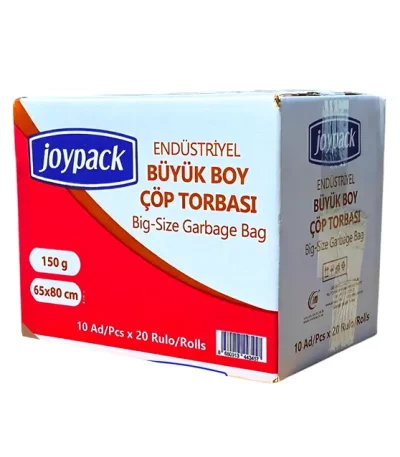 Joypack Jumbo Endüstriyel Büyük Çöp Torbası 150 gr 65X80 20 rulo