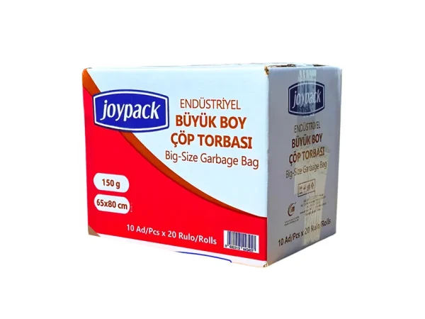 Joypack Jumbo Endüstriyel Büyük Çöp Torbası 150 gr 65X80 20 rulo