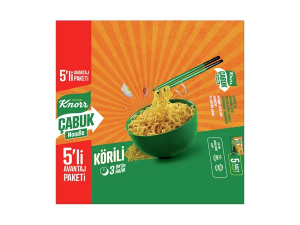 Knorr körili Çabuk Noodle 5 adet 66 gr